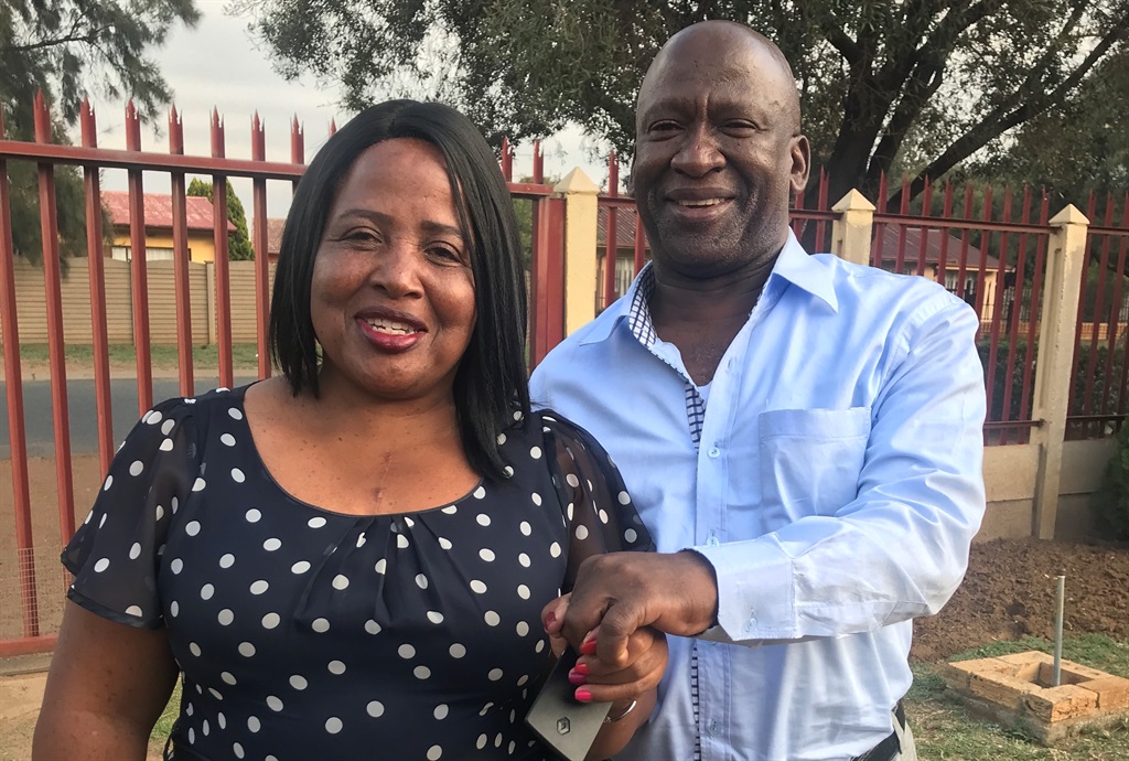 Prescilla Nhlapo with late husband, Moses, who suc