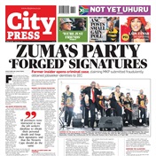 What’s in City Press: Zuma’s party ‘forged’ signatures | VBS conspirators get off scot-free | We are just friends - Ex-Chiefs star breaks his silence
