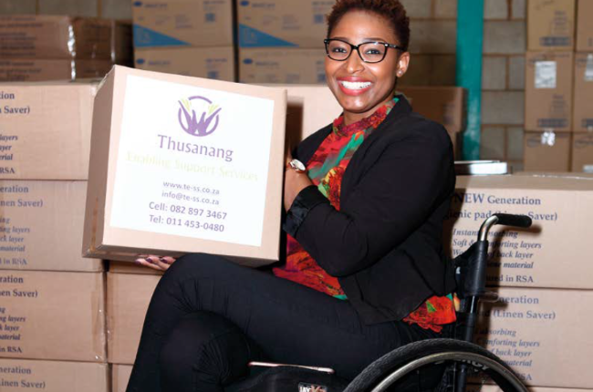 A car accident left her disabled and in a wheelchair, but Edwina didn’t see obstacles – she saw a business opportunity.