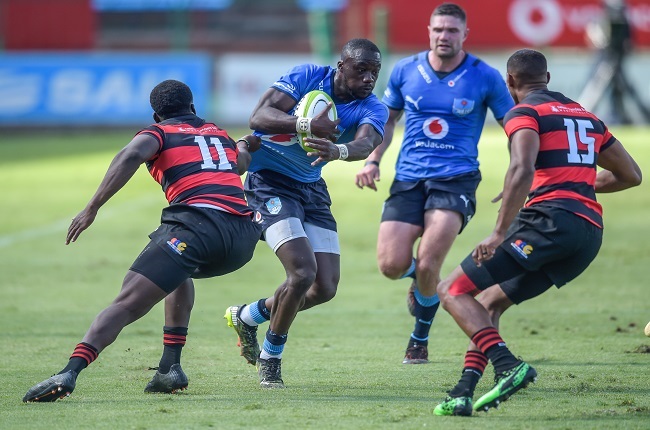 Madosh Tambwe had a bustling day out for the Bulls. (Photo by Christiaan Kotze/Gallo Images)