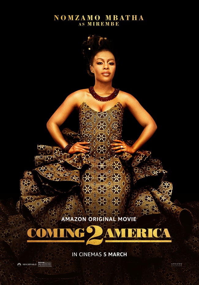 PHOTO | Nomzamo Mbatha looks every bit regal in Coming 2 America movie