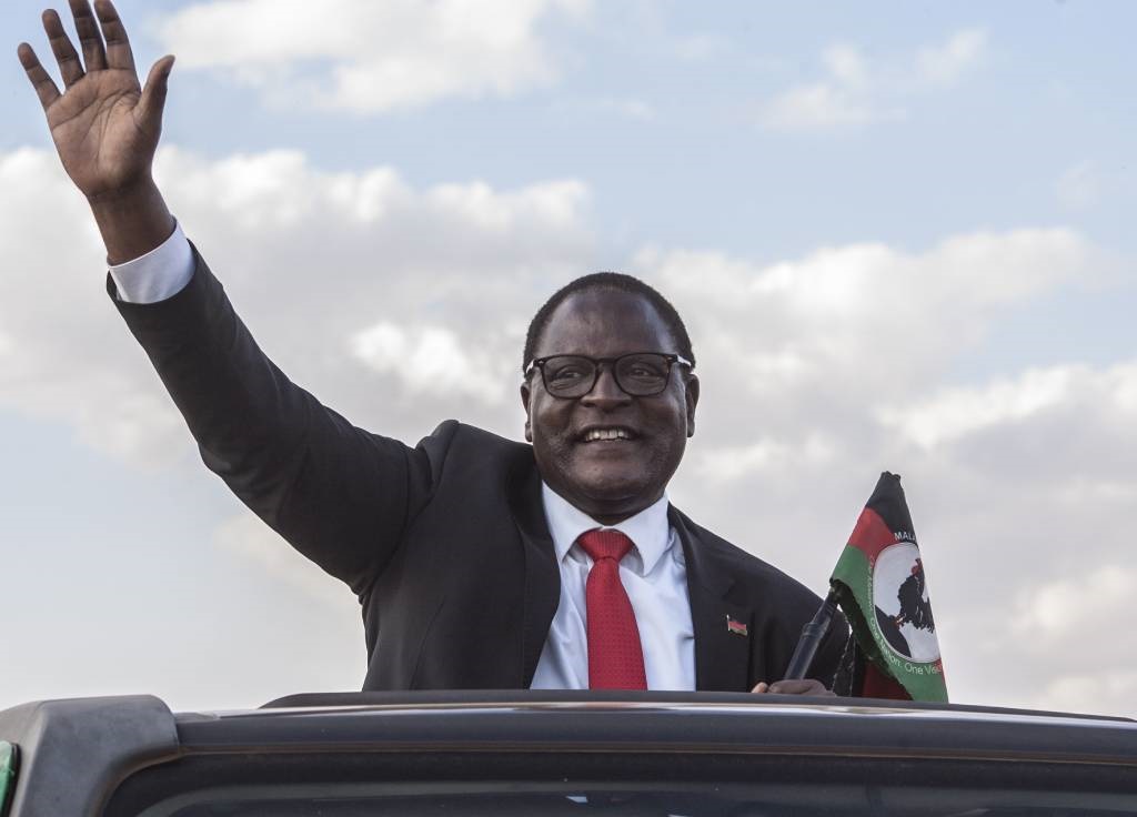 Malawi's leader.Lazarus Chakwera.