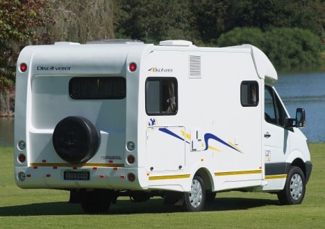 A Discoverer Deluxe motor home built in Cape Town. Based on the Sprinter 315 DCI chassis, it retails for R498 830. 