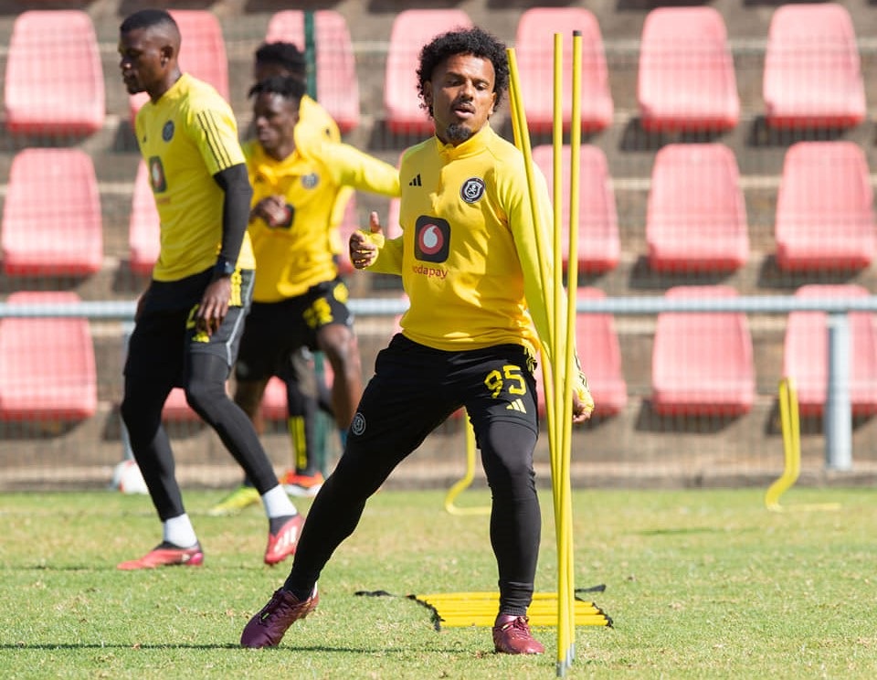 Kermit Erasmus is still putting in the work at training despite the difficult season that he has had at Orlando Pirates.