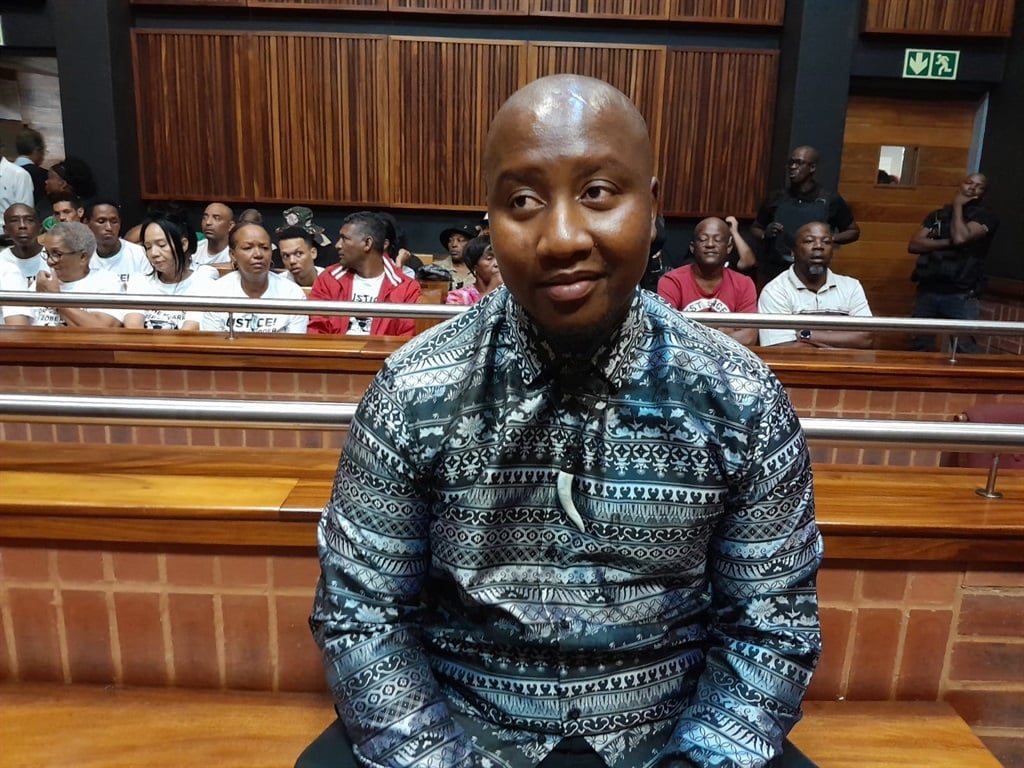 Former Sizokuthola presenter Xolani Khumalo appeared shortly in the Palm Ridge Magistrates Court on Thursday, 22 February. Photo by Happy Mnguni 