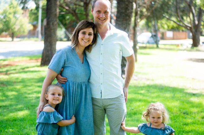 Chantelle and Simon with their daughters Lara and Alana. (PHOTO: SUPPLIED/ CHRISTINE WATSON PHOTOGRAPHY)
