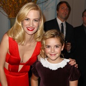 January Jones and Kiernan Shipka still fit in their Golden Globes dresses from 10 years ago