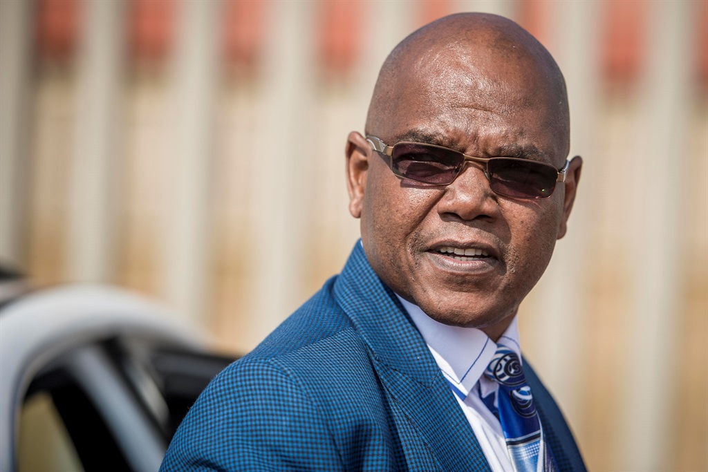 Former police crime intelligence boss Richard Mdluli outside court on August 11, 2014 in Palm Ridge, South Africa. (Photo by Gallo Images / Foto24 / Cornel van Heerden)