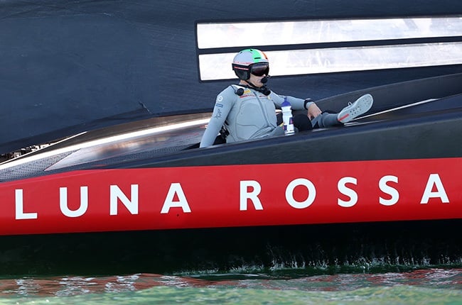 Luna Rossa helmsman Jimmy Spithill. (Photo by Fiona Goodall/Getty Images)