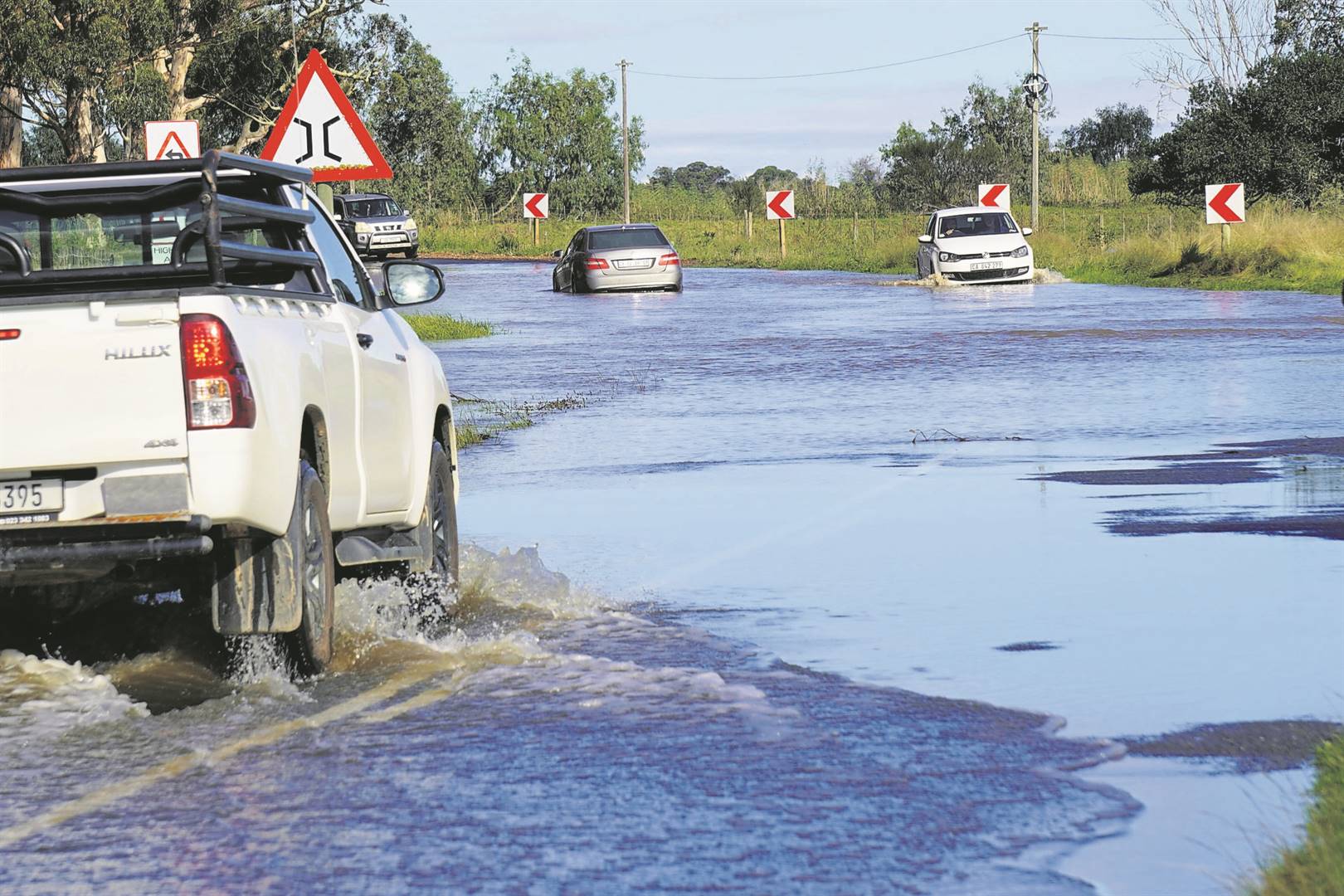The road between Struisbaai and Bredasdorp is flooded and motorists are warned that they make use of this route at own risk.Photo: CAM Communications