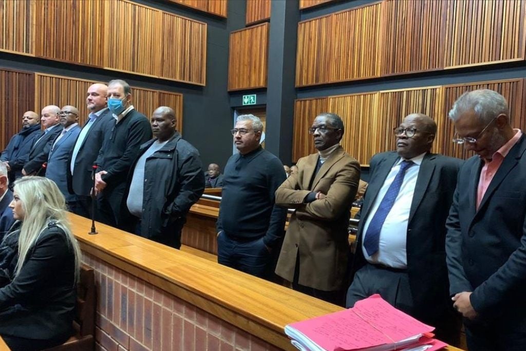 The accused in the R398.4 million Transnet fraud case.