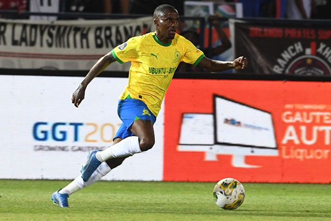 Thembinkosi Lorch sealed the victory between Sundowns and Nouadhibou.  (Photo by Lee Warren/Gallo Images)