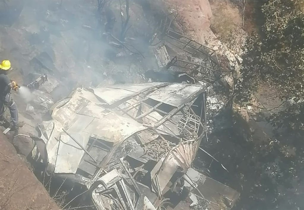 45 people died in a bus crash in Limpopo on Thursday, surpassing the road death toll of the 2023 Easter long weekend. An eight-year-old child was the lone survivor. (Facebook/Limpopo Department of Transport and Community Safety)