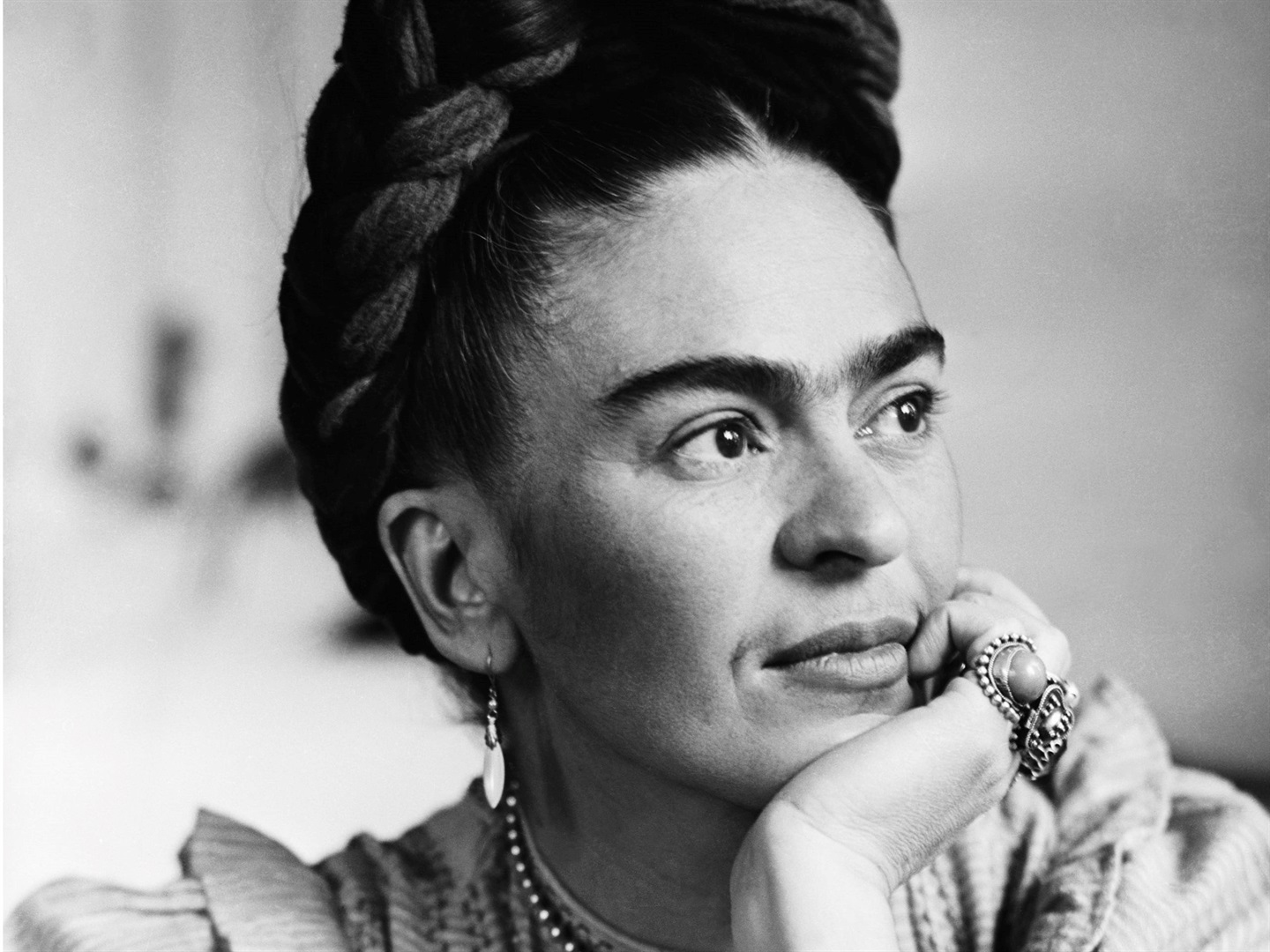 Portrait of Frida Kahlo.
