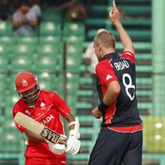 Stuart Broad grabs a wicket (AP)
