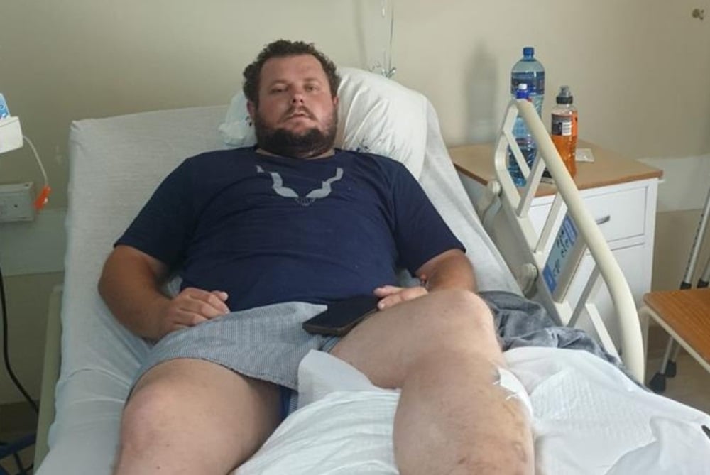 Luan Lauwrens was wounded in the leg and is still recovering at the Wilmed Park Hospital in Klerksdorp.