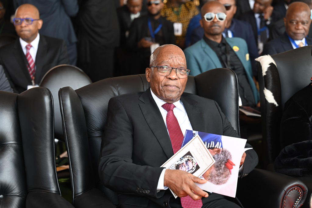 Former president Jacob Zuma was involved in a car accident. Photo by Jabulani Langa