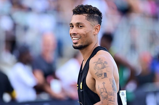 Olympic gold medallist and South African runner Wayde van Niekerk smiles at the SA National Championships. (Darren Stewart/Gallo Images)