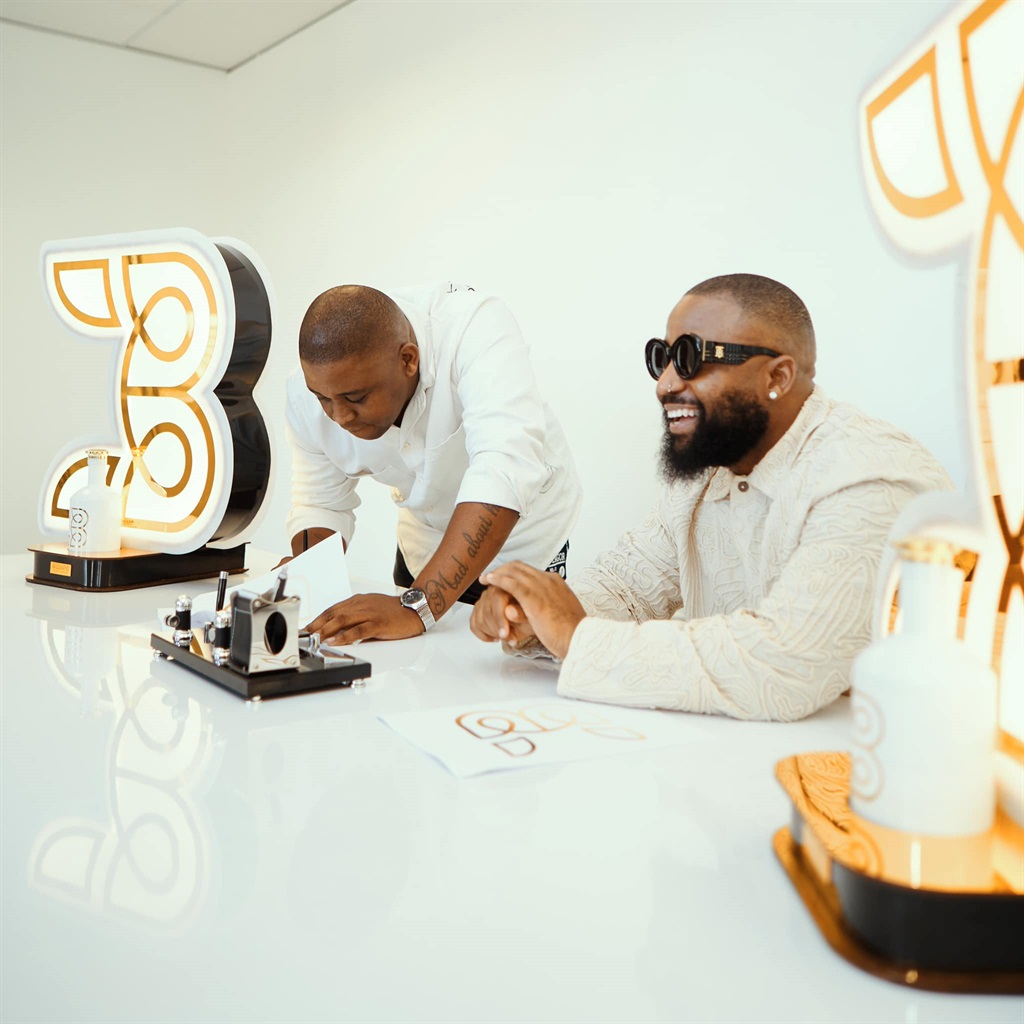 Paark Town event organizer Dogg DBN and rapper Casper Nyovest after they signed a deal.