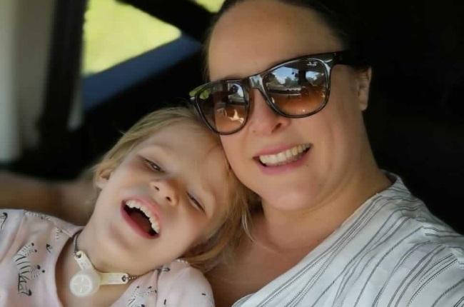 After six years of being silent, Paul Myson heard her daughter, Stella speak for the first time following a life changing surgery. (Photo: Supplied) 