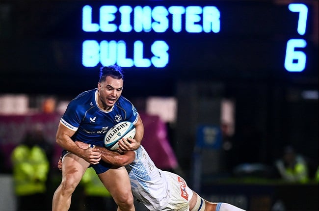 The Bulls struggled in the second half of their 47-14 loss to Leinster in their URC clash on Friday. (Harry Murphy/Gallo Images)
