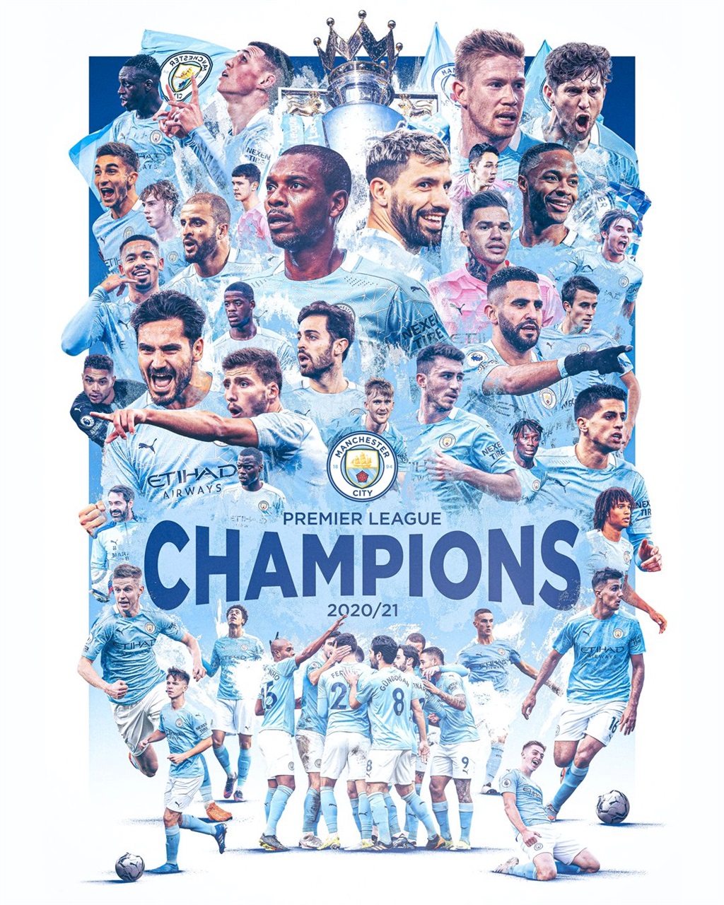 Manchester City crowned Premier League champions