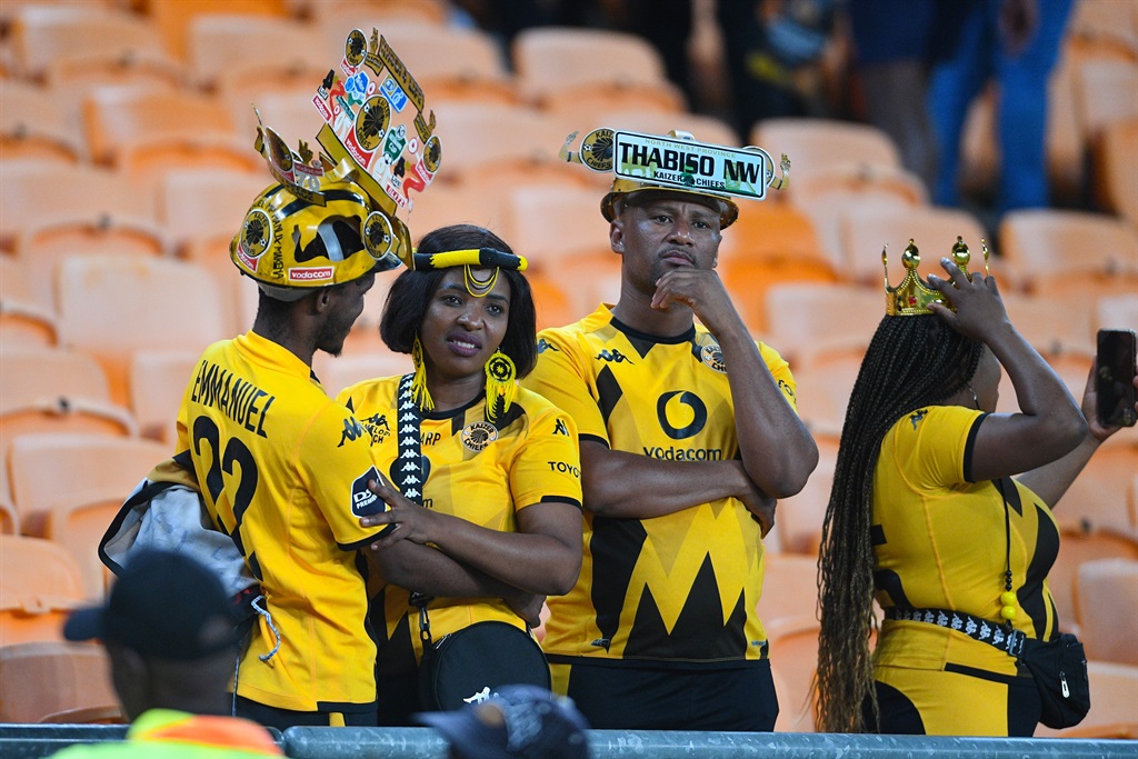 Kaizer Chiefs fans looks dejected during the Nedbank Cup, Last 32 match between Kaizer Chiefs and Milford FC at FNB Stadium on 25 February 2024 in Johannesburg, South Africa. 