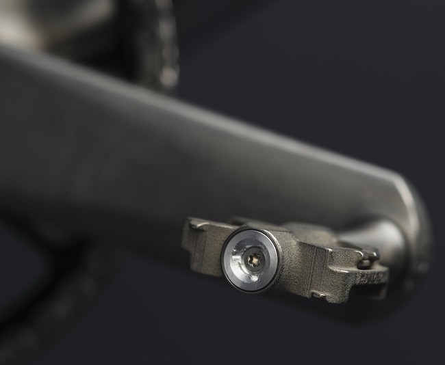 With its raw titanium finish, these pedal look good (Photo: Sturdy Cycles)