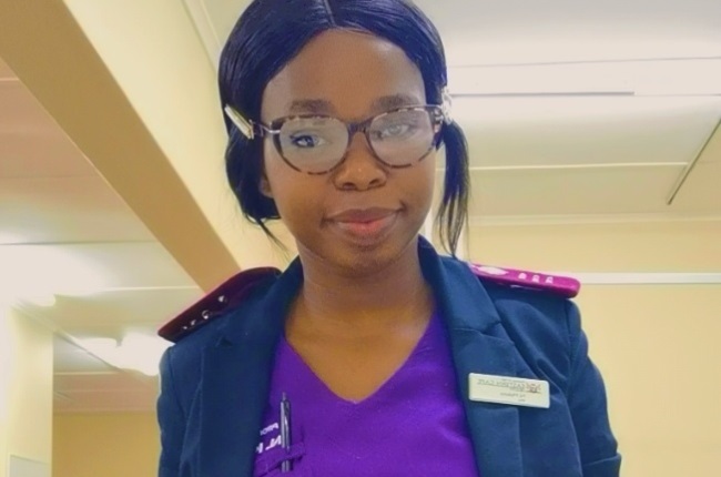 Nurse Nomvo Makata from Bisho Hospital