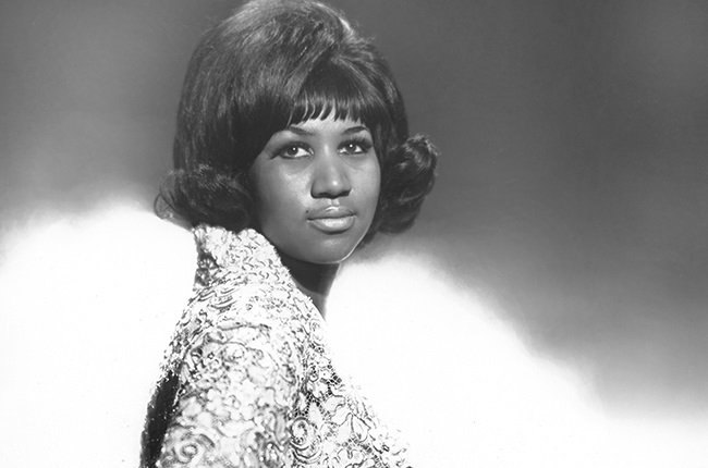 Soul singer Aretha Franklin poses for a portrait in New York City circa 1965. 