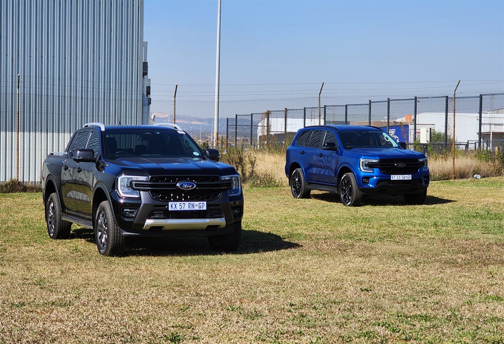 Ford Everest and Ranger models are driven at the F