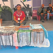 With patience and determination Mangwana does beadwork to survive and prosper