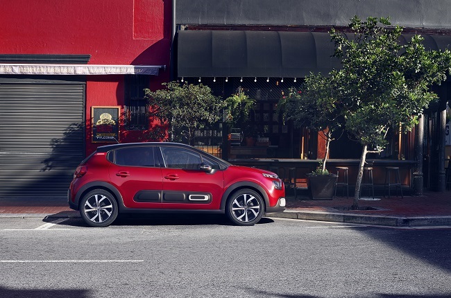 Citroen's refreshed C3 side view
