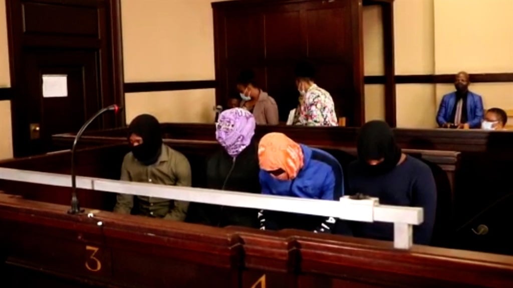 The accused in the Mthokozisi Ntumba case.