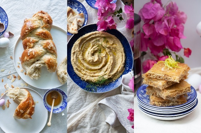 This Easter, we’re going Greek with a mouthwatering Mediterranean feast, from homemade pan pitta to a quick baklava.(Photo: Misha Jordaan) 