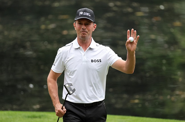 Mike Weir of Canada looks on during the Par-3 Contest prior to the Masters at Augusta National Golf Club on 6 April 2022. (Photo by Gregory Shamus/Getty Images)
