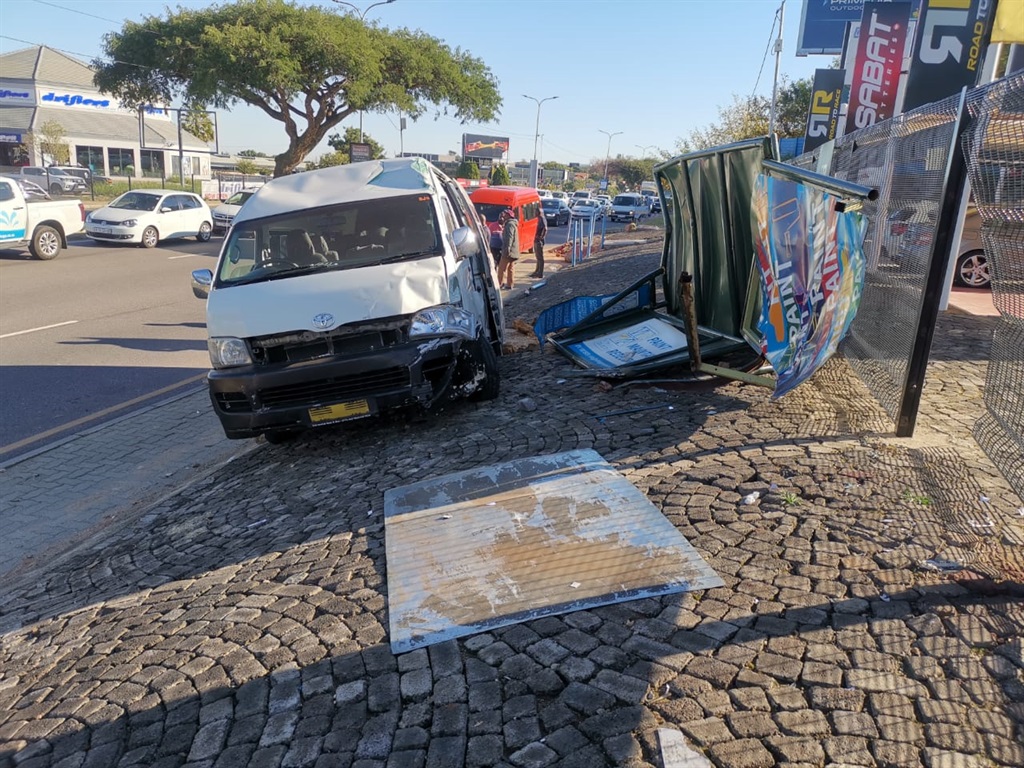A man was hit by a taxi in Sandton on Wednesday morning. Photo Supplied