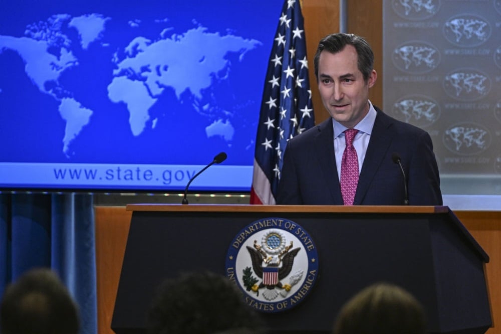 US State Department Spokesperson Matthew Miller. (Celal Gunes/Anadolu via Getty Images)