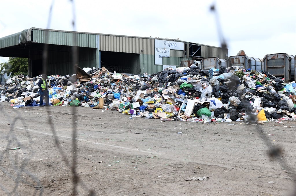 The landfill in the city centre on 21 February 2024 in Knysna. The municipality faces a possible Section 139 intervention over service delivery issues. (Edrea du Toit/ Gallo Images / Rapport )