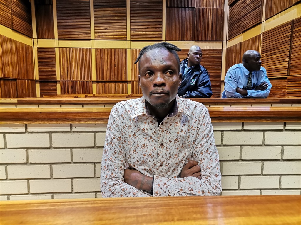 Accused Velly Thwala, who said he can't talk. Photo by Bulelwa Ginindza