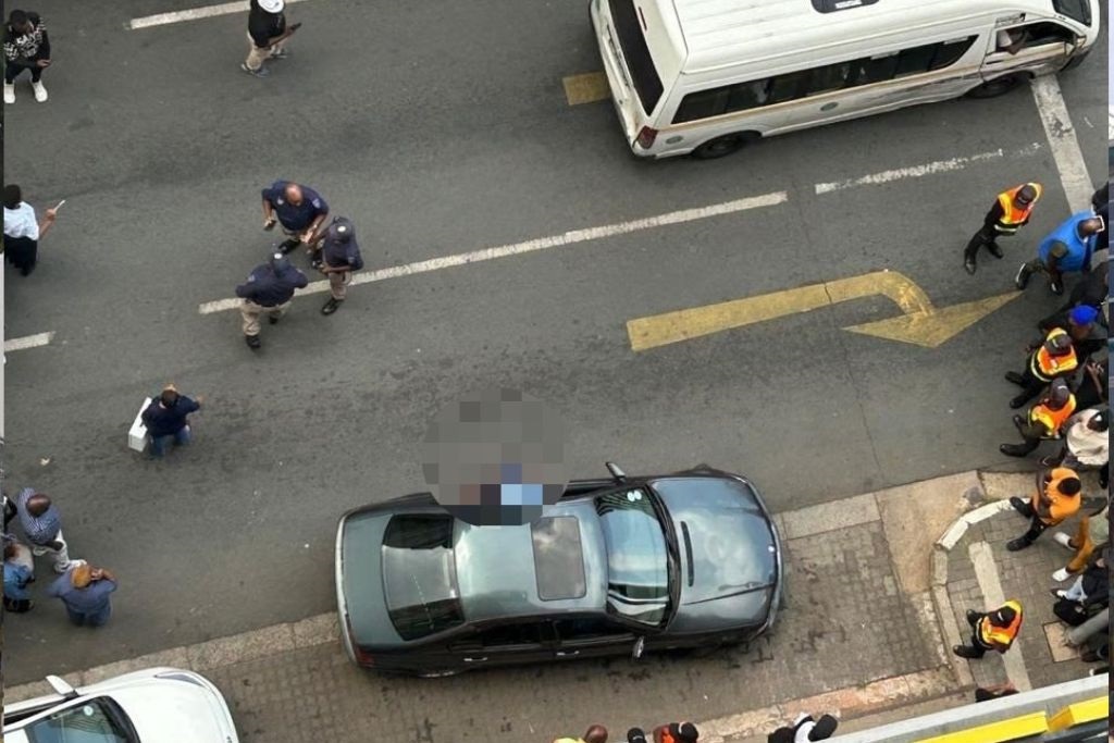 Four people were shot in Braamfontein on Thursday afternoon. (Supplied)