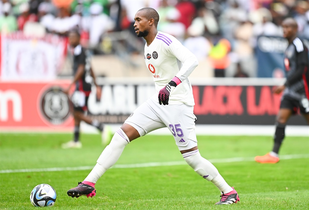Melusi Buthelezi during the Carling Knockout, Quarter Final match between Richards Bay and Orlando Pirates at Moses Mabhida Stadium on 4 November 2023 in Durban, South Africa. 