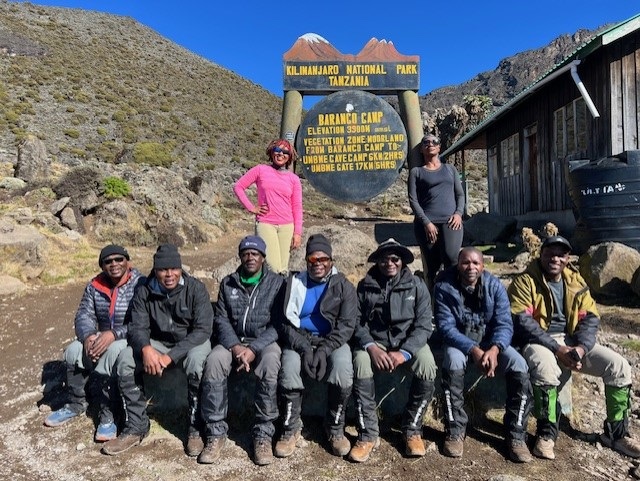 The Zimbabwean group at the Kilimanjaro National P