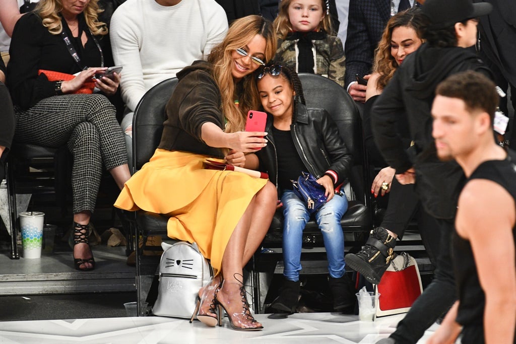 LOS ANGELES, CA - FEBRUARY 18:  Beyonce and Blue I