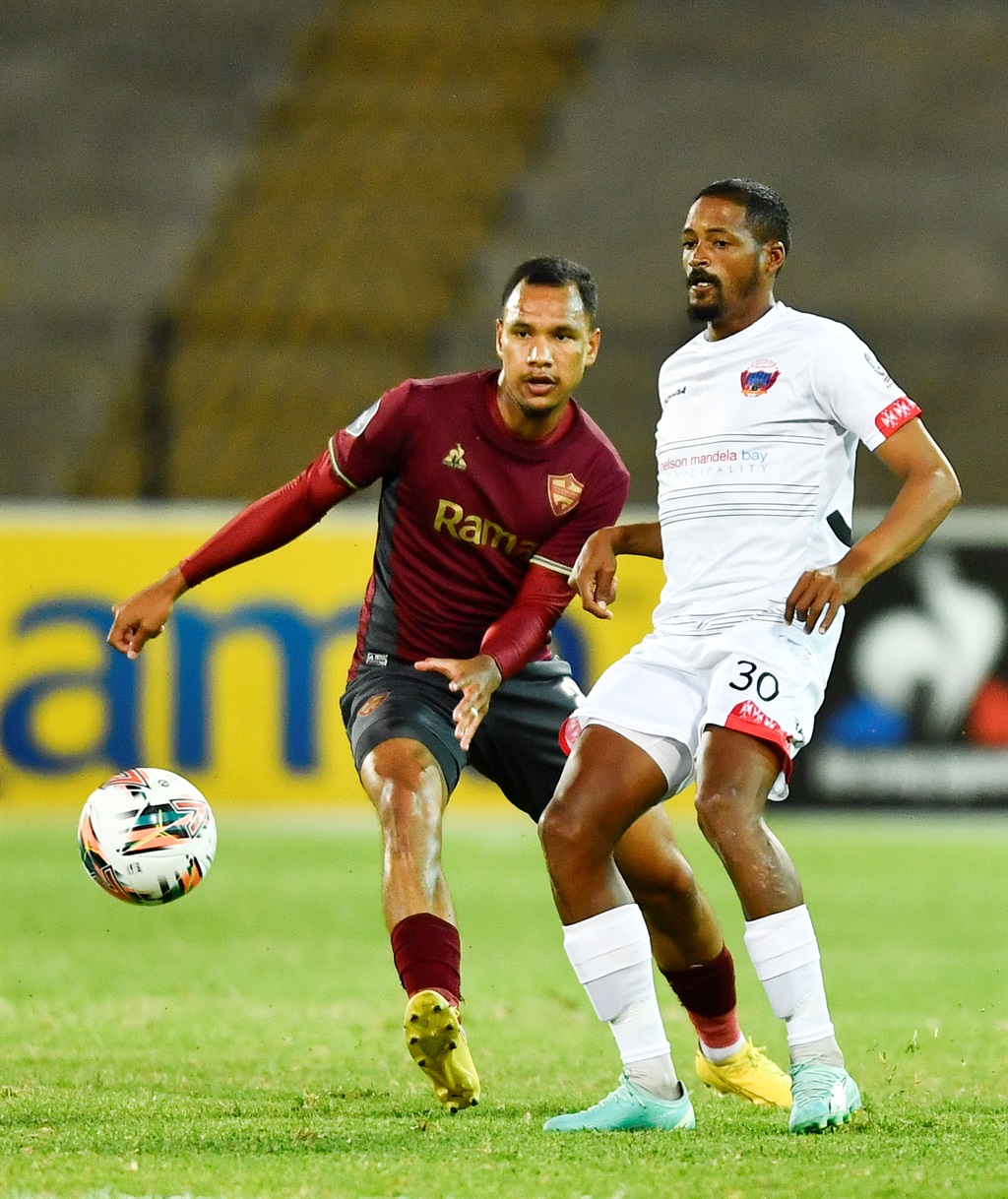 STELLENBOSCH, SOUTH AFRICA - MARCH 01: Craig Martin of Chippa United during the DStv Premiership match between Stellenbosch FC and Chippa United at Danie Craven Stadium on March 01, 2024 in Stellenbosch, South Africa. (Photo by Ashley Vlotman/Gallo Images)