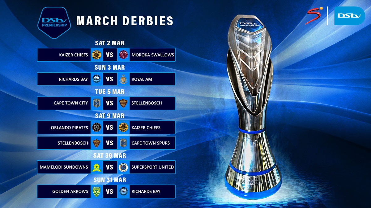DStv Premiership Derbies Light Up The Month Of March