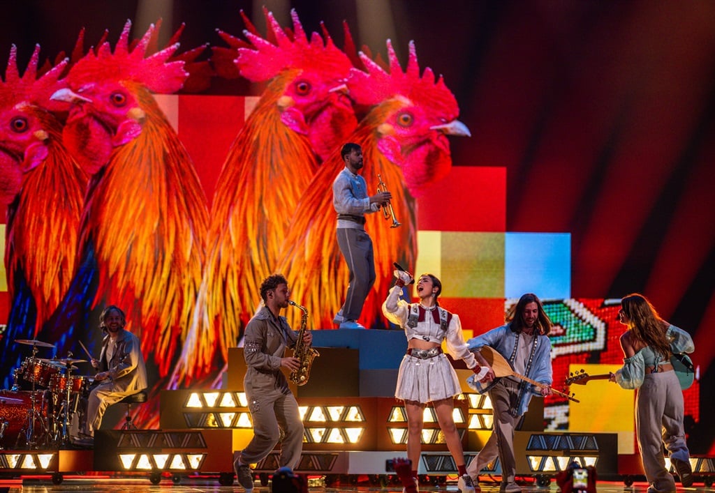 Ladaniva from Armenia with the song Jako on the stage of the Eurovision Song Contest (ESC) 2024 during rehearsals for the second semi-final on 09 May 2024 in the Malmö Arena. The motto of the world's biggest singing competition is United By Music. (Jens Büttner/picture alliance via Getty Images)