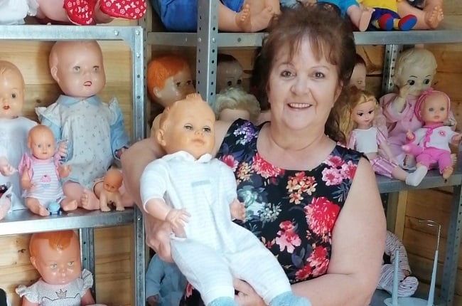 Anette Ogden of Meyerton, Gauteng, has been collecting dolls since retiring in 2018. (Photo: SUPPLIED) 