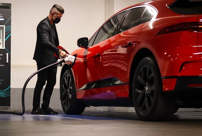 Autotrader CEO George Mienie with his new Jaguar I-Pace