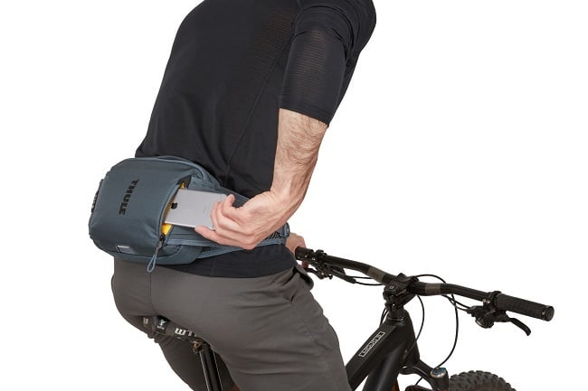 For active commuting riders, or mountain bikers, a hip pack is ideal (Photo: Thule)